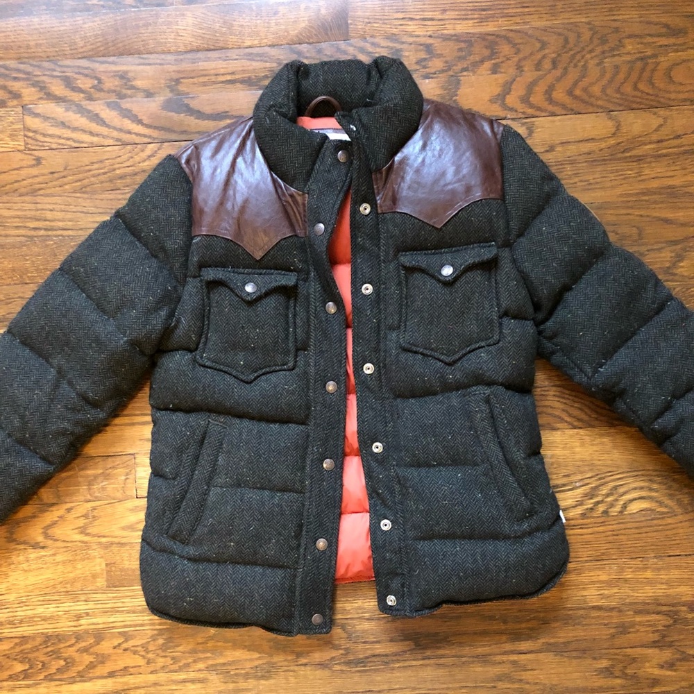 penfield trailwear tweed puffer jacket